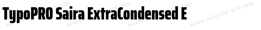 TypoPRO Saira ExtraCondensed ExtraB字体转换